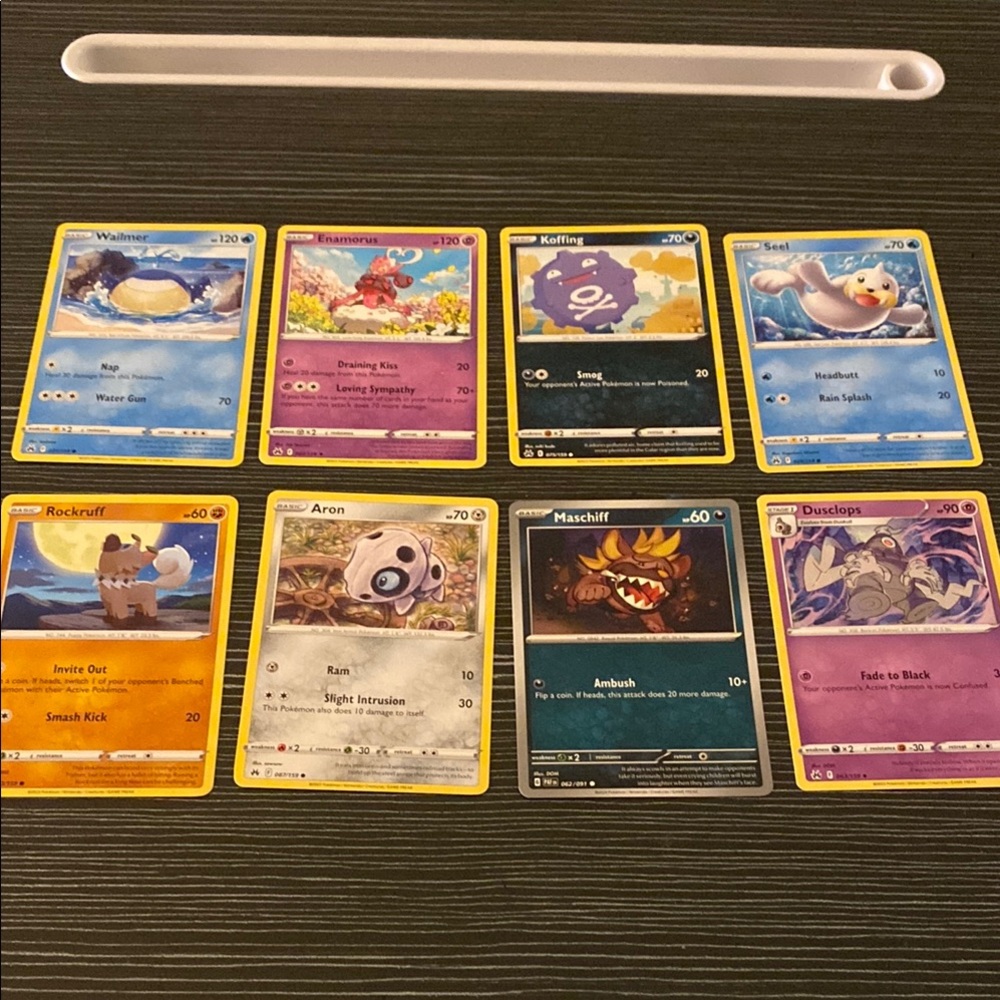 Pokemon Trading Cards Set of 8